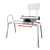 Sliding Transfer Bench with Replaceable Cut Out Swivel Seat