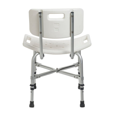 Deluxe Bariatric Shower Chair with Cross-Frame Brace & Back