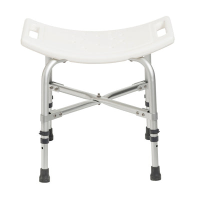 Deluxe Bariatric Shower Chair with Cross-Frame Brace & No Back