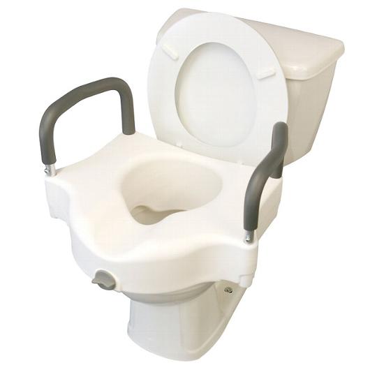Elevated Locking Toilet Seat