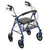 Four Wheel Rollator with Fold Up Removable Back Support