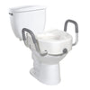 Elongated Raised Toilet Seat w/Arms, 5"