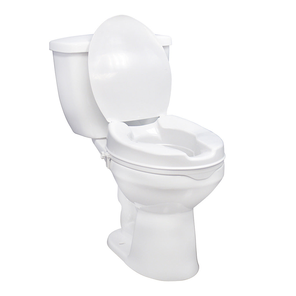 Raised Toilet Seat w/Lid, 4"