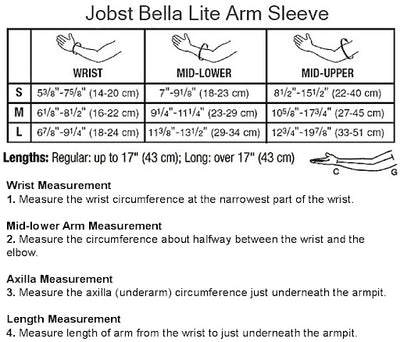 Jobst Bella Strong 20-30mmHg Armsleeve w/Silicone Band, Regular