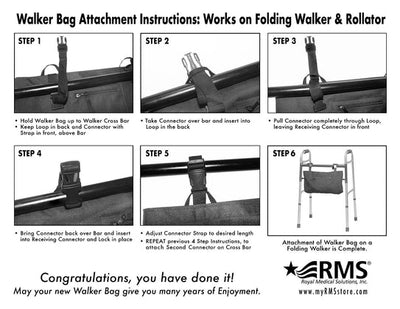 Walker/Rollator/Scooter Tote Bag