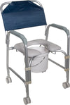 Rolling shower commode chair